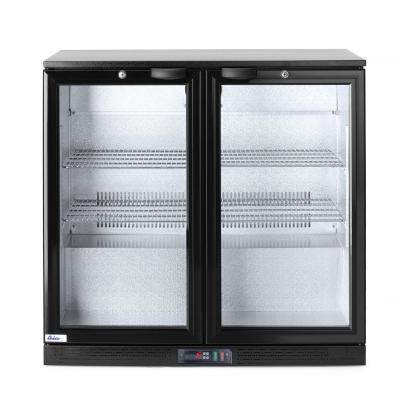 Zadní barová dvoudveřová chladnička, Arktic, 158L, Černá, 230V/160W, 900x530x(H)870mm | 235829